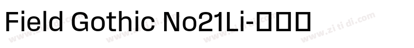 Field Gothic No21Li字体转换